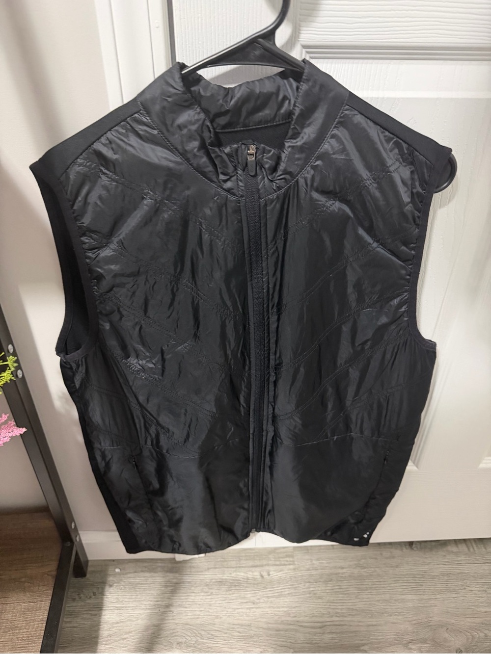 bcg Black Quilted Men's Sleeveless Zip Vest